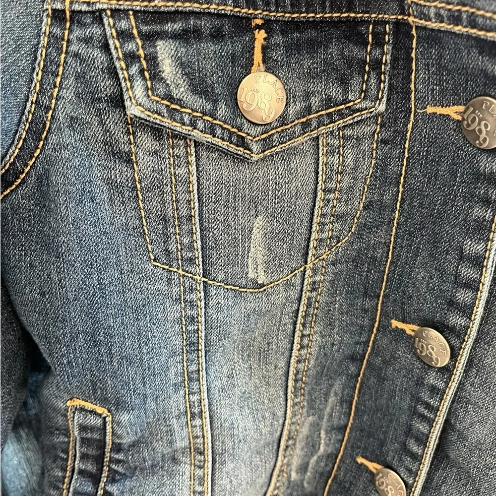 Children’s Place Medium‎ Wash Denim Jacket Size Large 10/12
